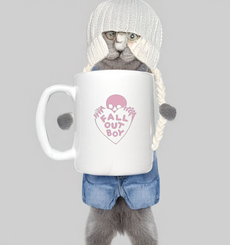 Fall Out Boy Skeleton Heart Mug 8 Fall Out Boy Skeleton Heart Mug
