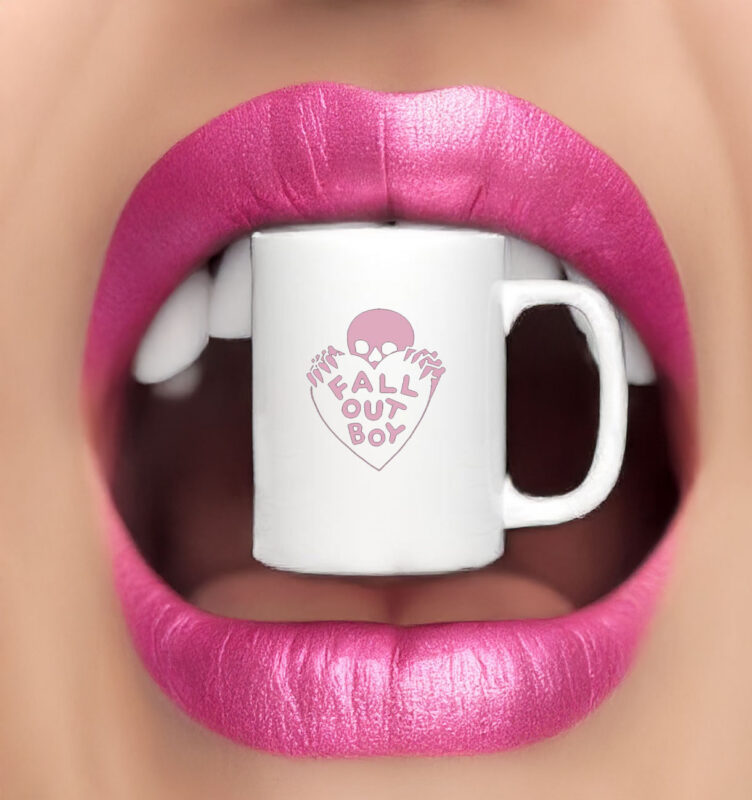 Fall Out Boy Skeleton Heart Mug 9 Fall Out Boy Skeleton Heart Mug