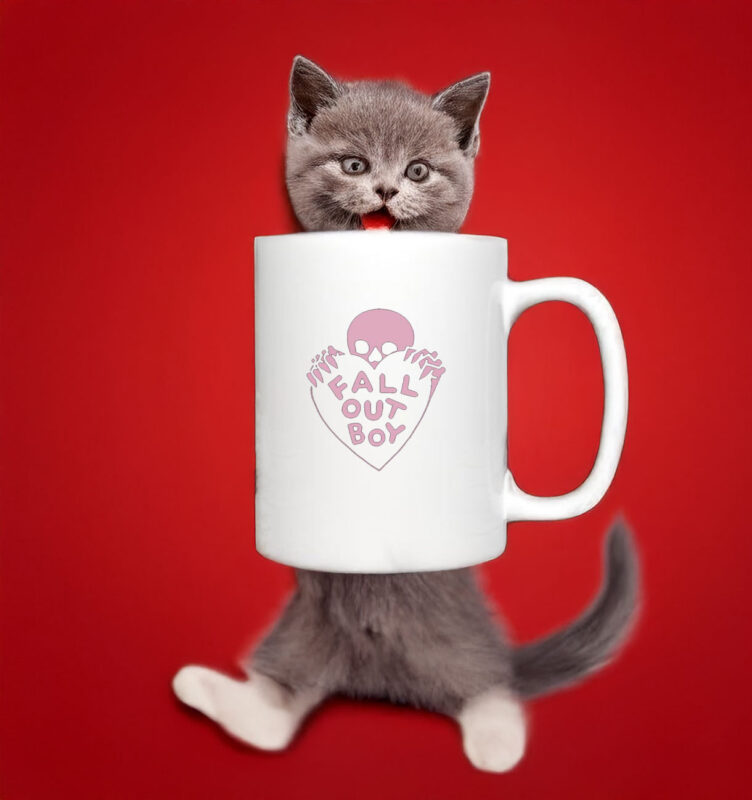 Fall Out Boy Skeleton Heart Mug 10 Fall Out Boy Skeleton Heart Mug