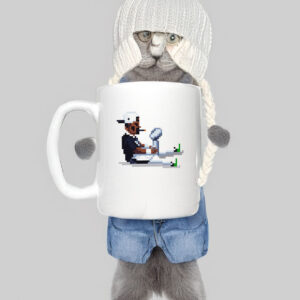 Jalen Hurts smoking champions trophy pixel Mug