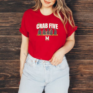 Maryland Basketball The Crab Five Lineup T-Shirt 7 Maryland Basketball The Crab Five Lineup T-Shirt