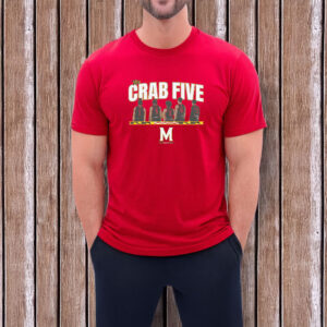 Maryland Basketball The Crab Five Lineup T-Shirt 6 Maryland Basketball The Crab Five Lineup T-Shirt