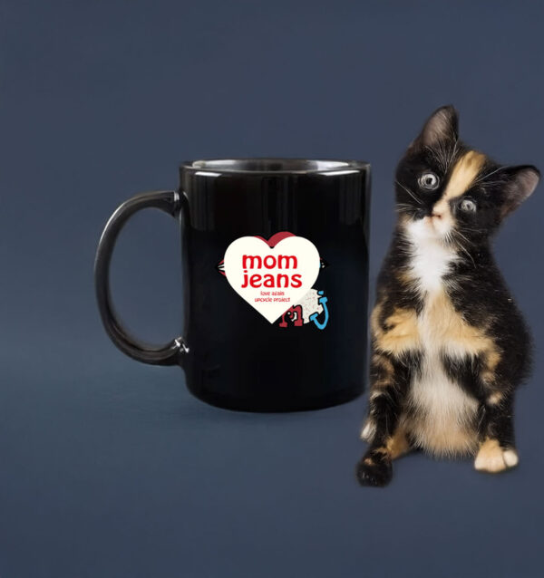 Mom Jeans Mj Braces Upcycled Mug