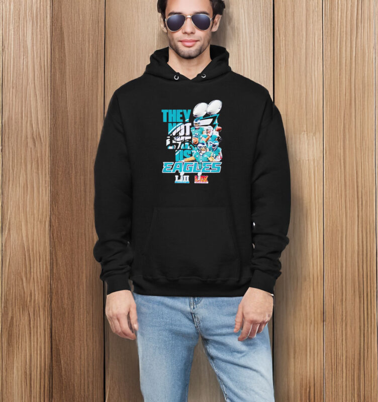 Philadelphia Eagles 2X ]Champions Super Bowl they not like us T-shirt