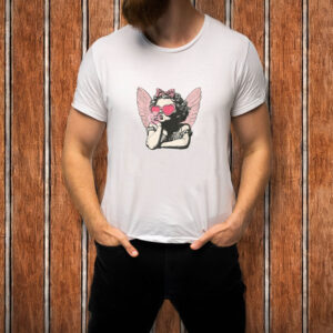 Retro Cupid Valentine Day Cute Vintage Cupid Blowing Bubble T-Shirt 6 Retro Cupid Valentine Day Cute Vintage Cupid Blowing Bubble T-Shirt