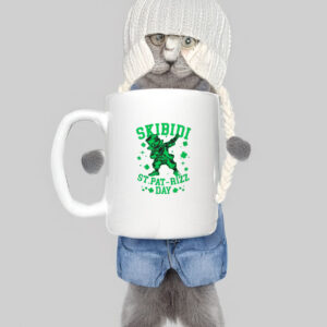 Skibidi St Pat Rizz Day Funny Irish Dabbing Brushstroke Mug 7 Skibidi St Pat Rizz Day Funny Irish Dabbing Brushstroke Mug
