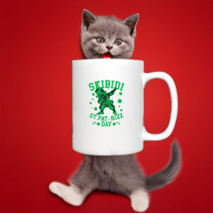 Skibidi St Pat Rizz Day Funny Irish Dabbing Brushstroke Mug 6 Skibidi St Pat Rizz Day Funny Irish Dabbing Brushstroke Mug
